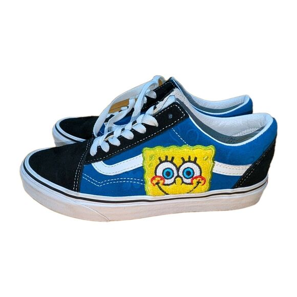 Vans X SpongeBob Old Skool Mens 6 Womens 7.5 Shoes Sneakers Nickelodeon Suede main image 7